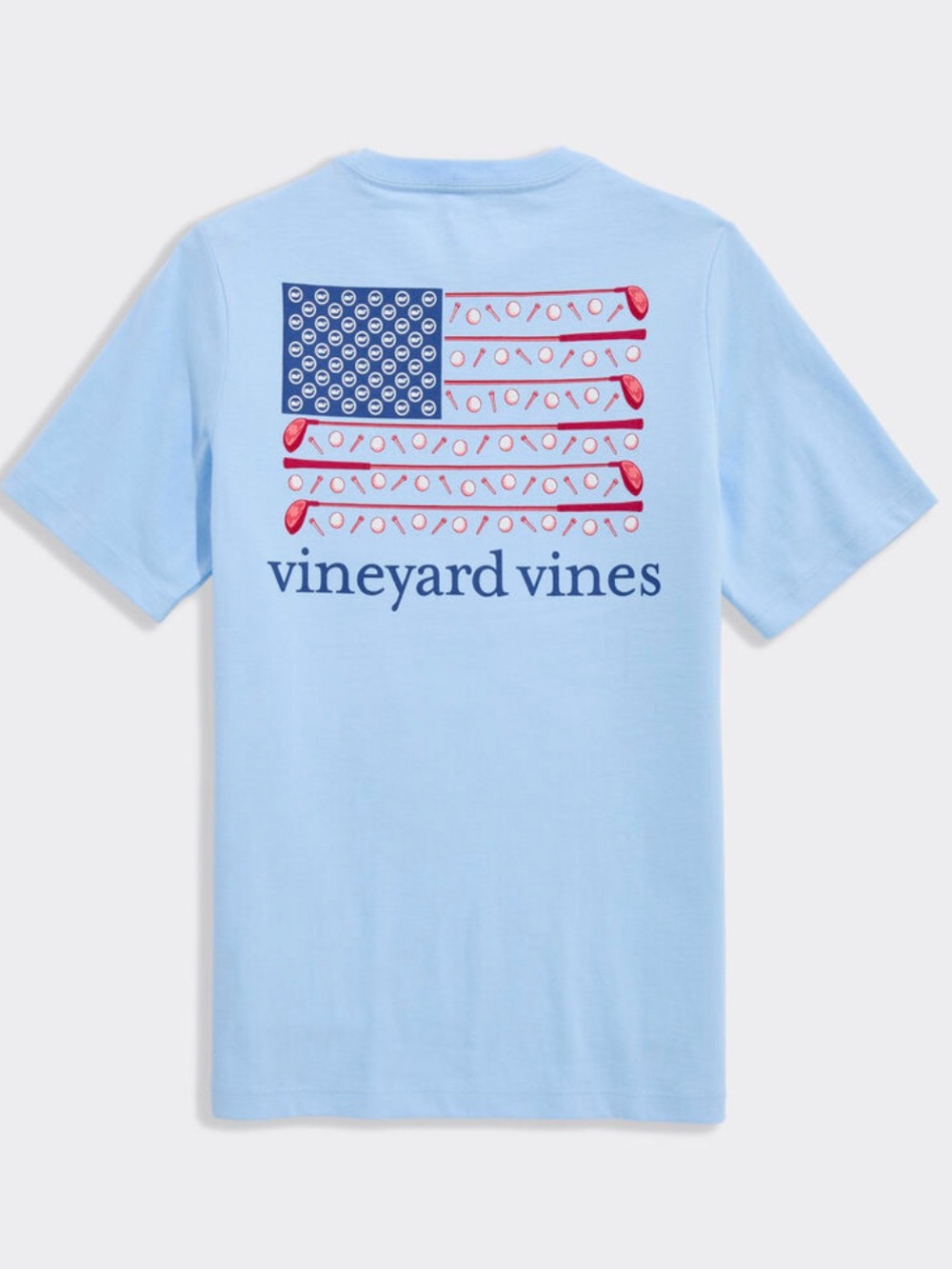 Vineyard Vines Boys' Americana Golf Flag Short-Sleeve Pocket Tee